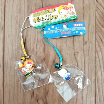 지역 한정 키티 에히메 한정 폰주스 끈 스트랩