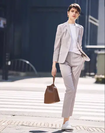 Theory Seersucker ST Treeca 4 J 베이지 화이트