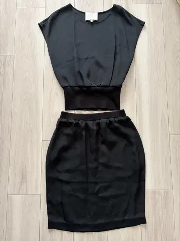 3.1 Phillip Lim 실크 100% 블랙 원피스 드레스