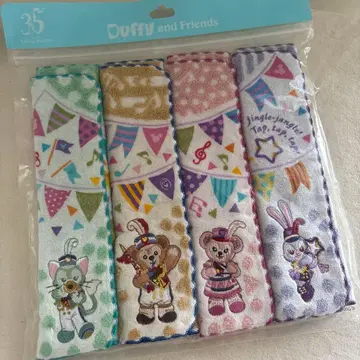 더피&프렌즈 35주년 기념 미니 타월 4장 세트