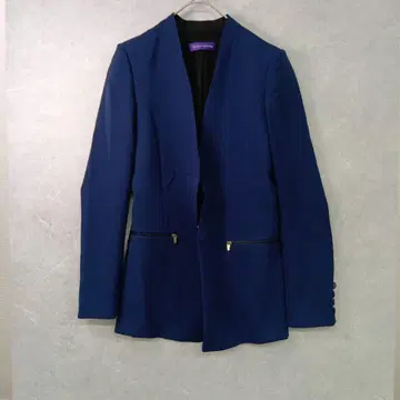 THE IZZAT COLLECTION 네이비 노카라 자켓