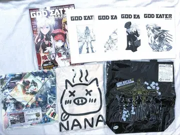 GOD EATER (갓 이터) 백, 노트 등 8점 세트