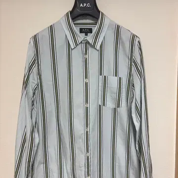 A.P.C. 스트라이프 긴팔 셔츠