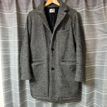 갱스터빌 헤링본 체스터 코트 그레이/블랙