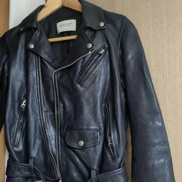 뷰티풀 피플 블랙 가죽 라이더 자켓 140