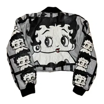 80s~90s 베티 붑 베티 베티 가죽 자켓