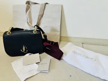JIMMY CHOO 네이비 숄더백