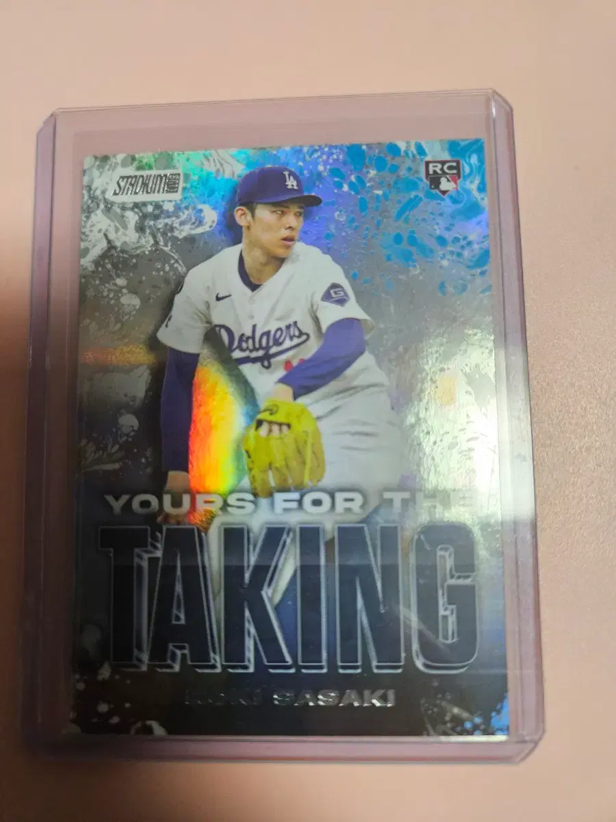 사사키 로키 2025 Stadium Club Taking 루키 카드