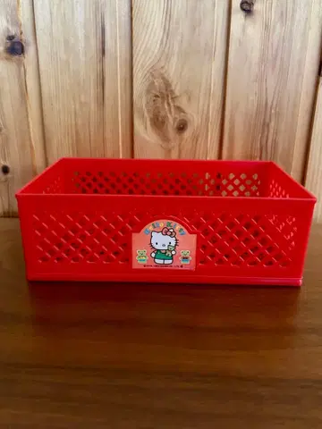 헬로키티 컨테이너 박스 플라스틱 바스켓