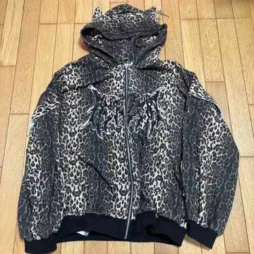 [당일 발송] REFLEM 레오파드 무늬 후드 부착 후드티