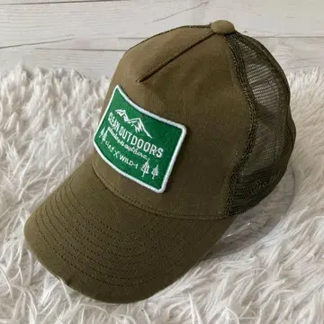 Clef 클레 란버잭 메쉬캡 모자 캡 카키 265