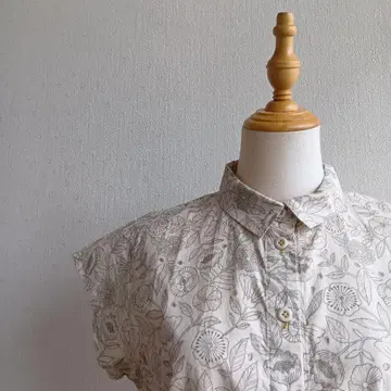 일본제 cotton house aya 코튼하우스아야 꽃무늬 셔츠
