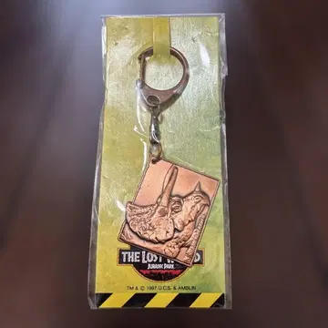 쥬라기 공원 로스트 월드 트리케라톱스 메탈 키링