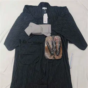 록키 먼로 남성용 유카타 세트 블랙 계열 L 사이즈