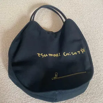 츠모리치사토 고양이백 고양이 토트백 블랙