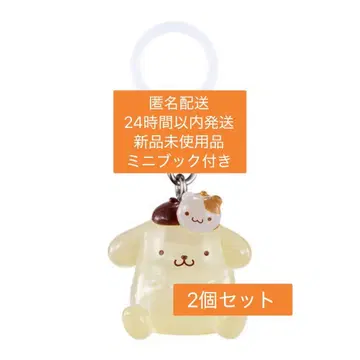 산리오 폼폼푸딩 메지루시 액세서리 푸딩&마핀 2개 세트