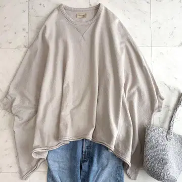 새상품급 마추어리 빔즈 보이 밑단 컷오프 판초 저지