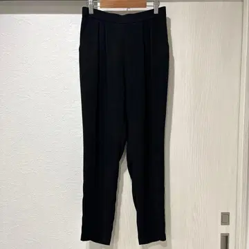 인디비 턱 테이퍼드 팬츠 블랙 38 414