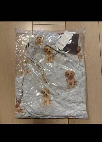 토이 푸들 패턴 숏팬츠 그레이 택 포함 새상품