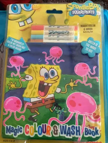 아메리칸 코믹스 스펀지밥 매직 컬러 워시 BOOK