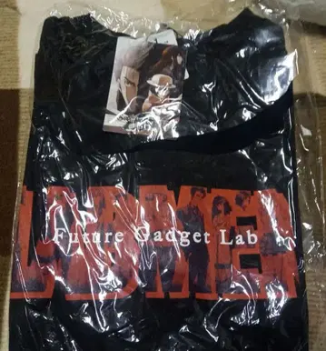 슈타인즈 게이트 T셔츠 블랙 S사이즈