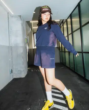 hth 셋업 네이비 빈티지 가공