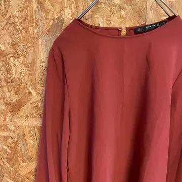 AE9905 ZARA BASIC 긴팔 상의 오렌지 여성용 26