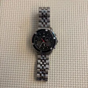 크로노그래프풍 손목시계 남성용 실버 다기능 정크