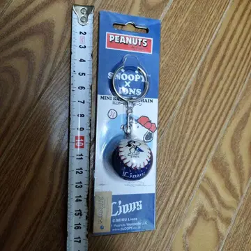 스누피 세이부 라이온즈 미니볼 키체인 키링 야구