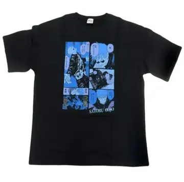 주술회전 고죠 사토루 생일 빅 실루엣 T셔츠 HEROES