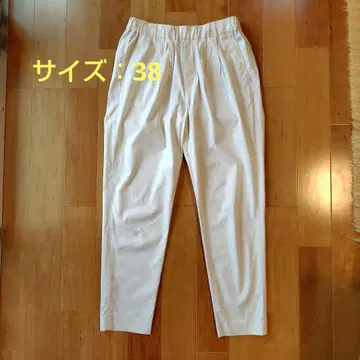 저널 스탠다드 워셔블 코튼 린넨 vis 테이퍼드 팬츠 38