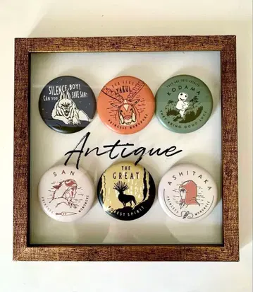 모노노케 히메 캔뱃지 6개 세트 액자, 프레임 덤