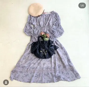 Double candy street flower dress