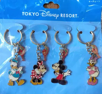 가격 인하 새상품, 미개봉 도쿄 디즈니 리조트 키링 4세트