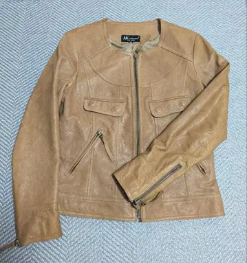 브라운 가죽 자켓 이탈리아제