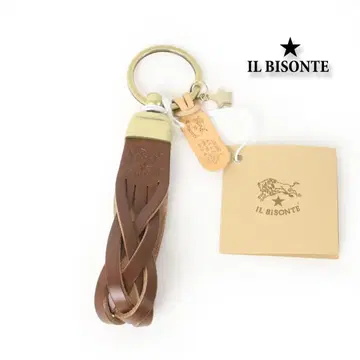 773 새상품 IL BISONTE 가죽 참 키링