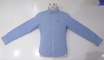 Abercrombie & Fitch 스카이블루 체크 셔츠 XXL