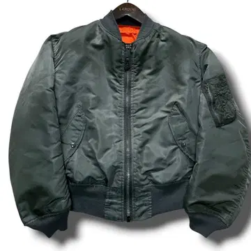 ALPHA 80s 구형 택 USA제 MA-1 플라이트 자켓 M 카키