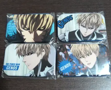 [ 재고 라스트 1세트! ] 원펀맨 마루카쿠 캔뱃지 제노스 4종 세트