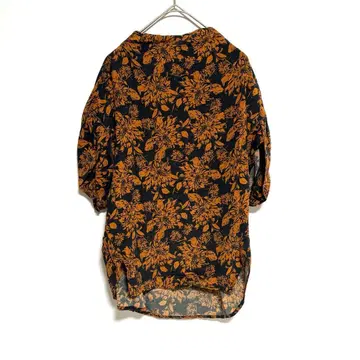 PRIDE 프라이드 꽃무늬 반팔 풀오버 셔츠 상의 38