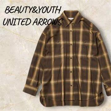 컨디션 최상! BEAUTY&YOUTH 워크 체크 셔츠