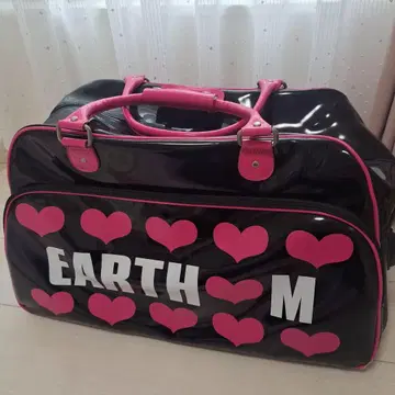 EARTH M 하트 무늬 보스턴 백