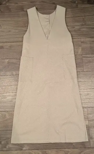 B:MING by BEAMS V넥 오버롤 스커트 베이지 여성용