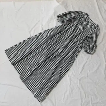 에프바이로쏘 깅엄 체크 원피스