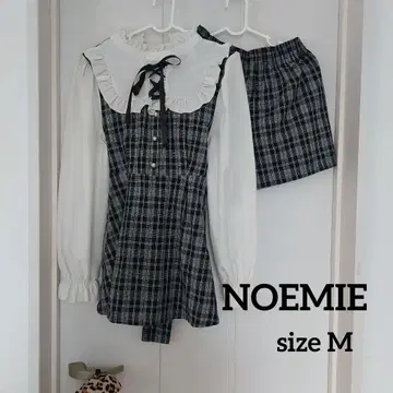 NOEMIE 체크 무늬 원피스 숏팬츠 세트