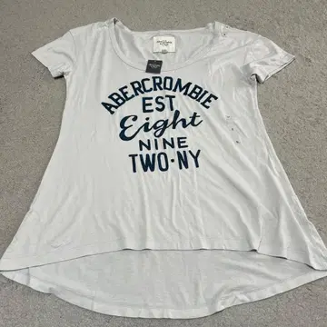 새상품 Abercrombie & Fitch 그레이 T셔츠 S