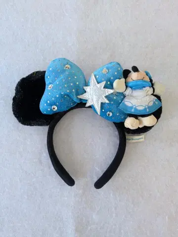 디즈니 Disney 미니 마우스 머리띠 블루 마스코트 포함