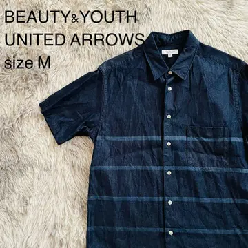 BEAUTY & YOUTH UNITED ARROWS 데님 반팔 셔츠 M