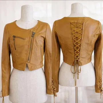 snidel 양가죽 램 가죽 레이스업 숏