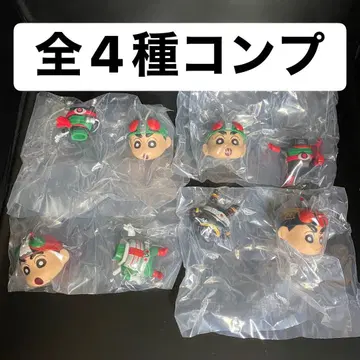 짱구는 못말려 가면라이더 피규어 컬렉션 전 4종 컴프 세트